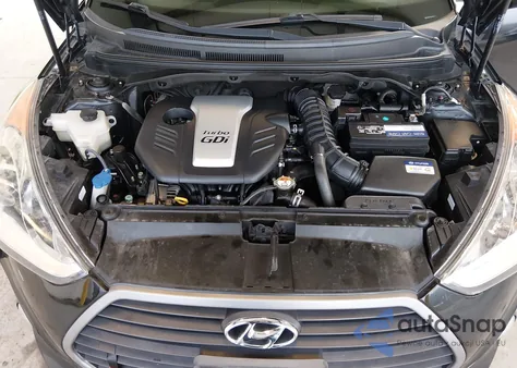 2016 Hyundai Veloster Turbo from USA, damaged, VIN KMHTC6AE0GU283371